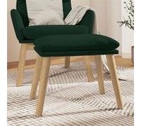 Vidaxl Repose-Pied Vert Foncé 45x29,5x39 Cm Velours Multicolore