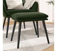 Tabouret 45x29,5x35 cm velours vert foncé341506