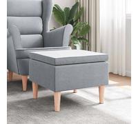 vidaXL Tabouret - 52x52x42 cm - Gris clair
