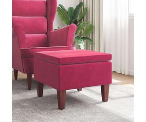 vidaXL Tabouret 52x52x42 cm - Rouge bordeaux