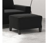 vidaXL Repose-pied Noir 60x50x41 cm Tissu microfibre