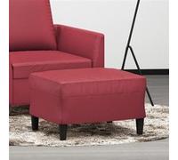 vidaXL Repose-pied Rouge bordeaux 60x50x41 cm Similicuir