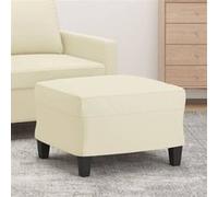vidaXL Repose-pied Crème 60x50x41 cm Similicuir