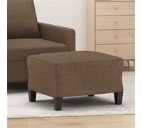 vidaXL - Repose-pied Marron Tissu