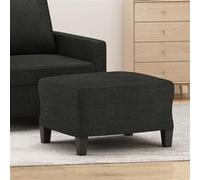 vidaXL Repose-pied Noir 60x50x41 cm Tissu