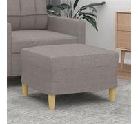 349270 vidaXL Repose-pied Taupe 60x50x41 cm Tissu