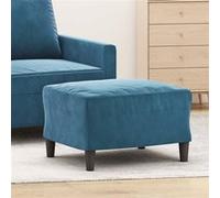vidaXL Tabouret 60x50x41 cm velours bleu349302 Bleu G