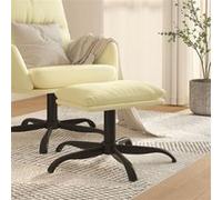 Tabouret 60x60x36 cm similicuir crème341590
