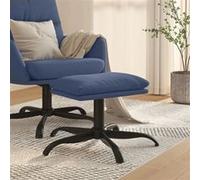 vidaXL Tabouret 60x60x36 cm tissu bleu341571 Bleu G