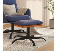 vidaXL Tabouret 60x60x36 cm tissu en similicuir bleu341611 Bleu G