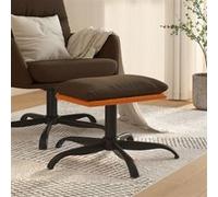 vidaXL Tabouret 60x60x36 cm tissu en similicuir marron341610 Marron G