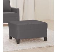 vidaXL Repose-Pied Pouf de Chambre à Coucher Tabouret de Canapé Meuble de Salle de Séjour Maison Intérieur Gris 70x55x41 cm Similicuir