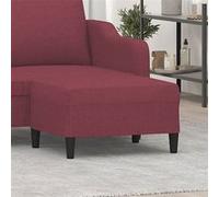 vidaXL Repose-Pied Rouge Bordeaux 70x55x41 cm Tissu