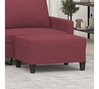 vidaXL Tabouret 70x55x41 cm tissu bordeaux349353 Rouge G