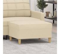 vidaXL Repose-pied Crème 70x55x41 cm Tissu