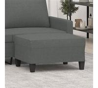 Repose pied Gris foncé 70x55x41 cm Tissu