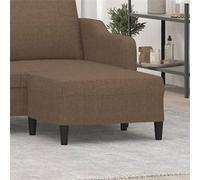 vidaXL Repose-pied Marron 70x55x41 cm Tissu