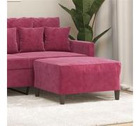 vidaXL Tabouret 70x55x41 cm velours bordeaux349321 Rouge G