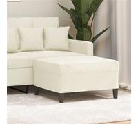vidaXL Repose-pied 349325 – Velours 70x55x41 cm – Crème
