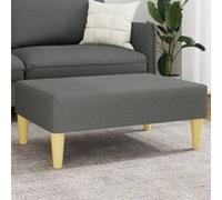 vidaXL Tabouret 77x55x31 cm tissu gris foncé379554 Gris foncé G