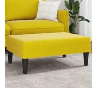 vidaXL Tabouret 77x55x31 cm velours geel379561 Jaune G