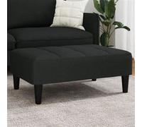 vidaXL Repose-pied 77x55x31 cm velours noir