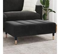 vidaXL Tabouret 77x55x31 cm velours noir4007396 Noir G