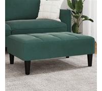 vidaXL Repose-pied 4007368 velours 77x55x31 cm Vert foncé