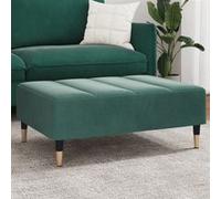 VidaXL Repose-pied velours vert