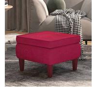vidaXL Tabouret 52x52x42 cm - Rouge bordeaux
