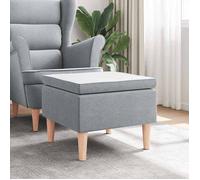 vidaXL Tabouret - 52x52x42 cm - Gris clair