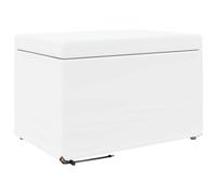 vidaXL Tabouret Blanc Cuir Synthétique et Bois Composite