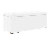 vidaXL Tabouret Blanc Cuir Synthétique et Bois Composite