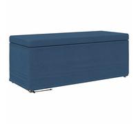 vidaXL Tabouret Bleu 101 x 41 x 40 cm Tissu et bois stratifié