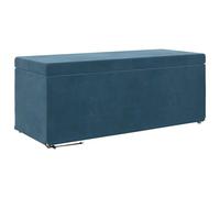 vidaXL Tabouret Bleu 101 x 41 x 40 cm Velours et Bois Composite