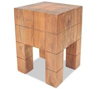 vidaXL Tabouret bois d'acajou massif