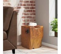 vidaXL Tabouret en teck massif – Repose-pied / Table d'appoint pour salon