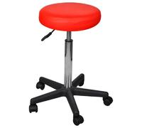 vidaXL Tabouret Bureau - Rouge