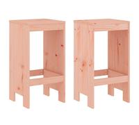 vidaXL Tabourets de bar 2 pcs. Bois massif Douglas 40x36x75 cm