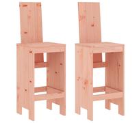 vidaXL Tabouret de bar 2 pcs. 40x42x120 cm bois massif douglas