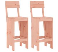 vidaXL Tabouret de bar 2 pcs. 40x48,5x115,5 cm bois massif Douglas