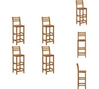 vidaXL Tabouret de bar 4 pcs. Acacia massif - Chaises de jardin