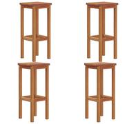 vidaXL Tabouret de bar 4 pcs. bois massif acacia