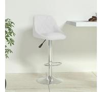 vidaXL Tabouret de Bar Blanc Similicuir