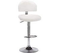 vidaXL Tabouret de bar Blanc Similicuir249647 Blanc G