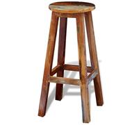 vidaXL Tabouret de Bar en Bois Massif Recy haise Haute Fauteuil Bistrot 241647