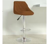 vidaXL Tabouret de bar - Marron Velours