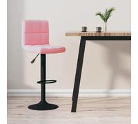VidaXL Tabouret de bar Rose Velours