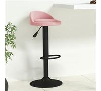 vidaXL Tabouret de bar Rose Velours