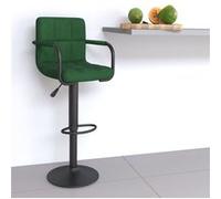 VidaXL Tabouret de bar Vert Velours